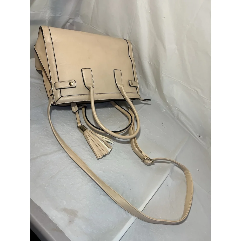 ALDO Aribella satchel bag beige Intricate laser-cut crossbody